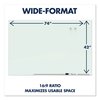 Quartet Framed Magnetic Glass Dry-Erase Boards, 74" x 42", Aluminum Frame G7442E